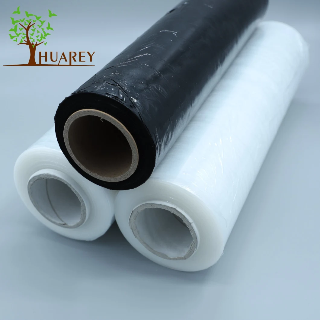 LLDPE Transparent Polyethylene Wrapping Jumpo Roll Stretch Film Pallet Wrap Black for Packing Carton Pallet