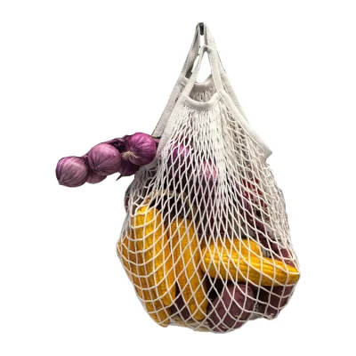 레노 조임끈이 있는 강력한 포장 과일 및 야채 메쉬 백